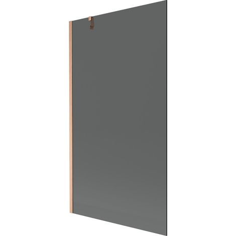 Mexen Next mampara de baño de 1 hoja 100 x 150 cm, grafito, cobre cepillado - 895-100-000-00-40-65 (1/5)