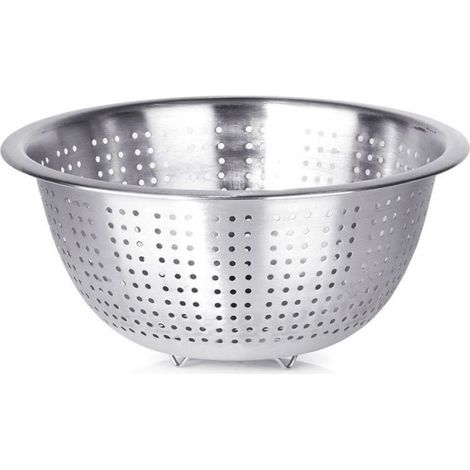 Passoire - Acier Inoxydable - 24 cm - Pour Rincer Légumes Et Égoutter Pâtes - 1 Pièce (1/5)