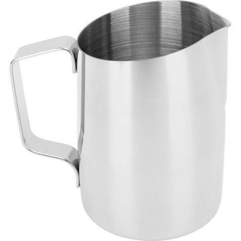450-ml-Milchkännchen aus Edelstahl (201) mit innenliegender Skala zum Aufschäumen von Milch, Kaffeeweißer für den Hausgebrauch (1/5)
