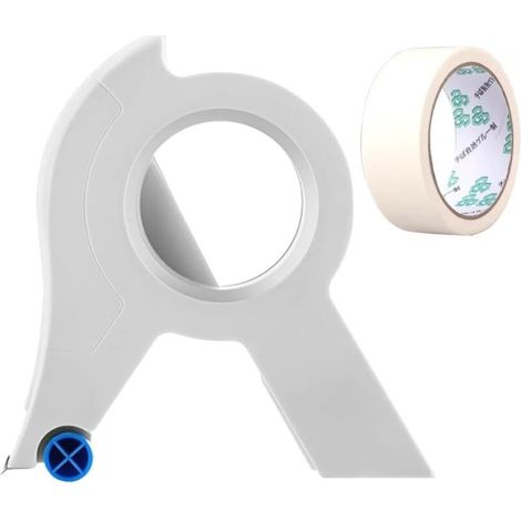 Outil de découpe de ruban de masquage pour décoration intérieure, distributeur de ruban de masquage, machine à coudre simple (blanc) (1/5)