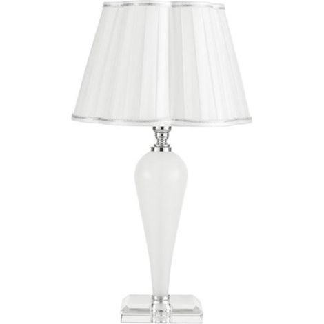 Lampada da tavolo DEBUSSY luci in vetro Bianco 25x46 cm (1/2)