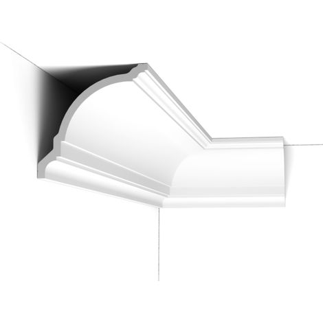 Corniche élégante - Orac Decor - L 200 x H 14,5 x l 14,5 cm - carton complet 18 mètres linéaires - CX203 - L 200 x H 14,5 x l 14,5 cm - ORAC DECOR