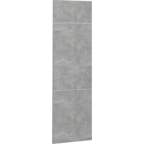 Frente de cocina R-Line, Hormigón, 59.6 x 196 cm frente de mueble para mueble de integración de frigorífico, Vicco (1/5)