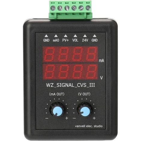 4-20mA 0-10V Signalgenerator 24V Stromspannungssender Signalquelle Konstantstromquelle mit Display (1/5)