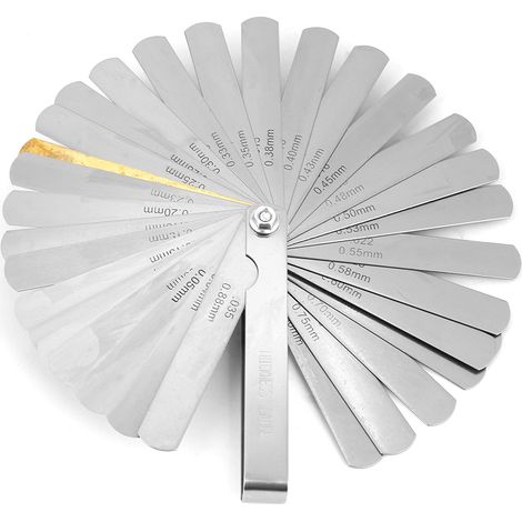 89mm Stainless Steel Feeler Gauge Metric & Imperial Ruler Welding Inspection Tool 0.04-0.88MM
