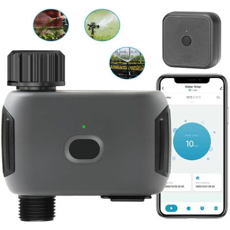 Vanne intelligente WiFi pour arrosage – Programmation pluie retardée – Pression 2.9-116 PSI – Imperméabilité IP55 (1/5)