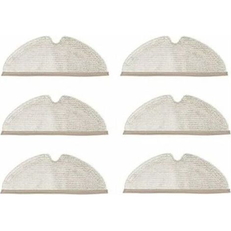 6 pièces de rechange pour aspirateur, chiffons et accessoires neufs compatibles avec les aspirateurs Xiaomi Roborock S5 Max, S6 Pure, S6 Maxv, S5, S51, S50, S55 et XIAOWA E25 E35. (1/4)