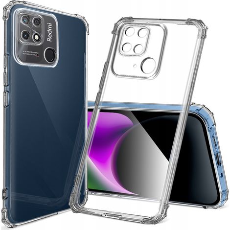 Funda para Xiaomi Redmi 10C, carcasa trasera blindada antichoque, delgada + cristal (1/5)