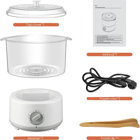 Chauffe-serviettes à vapeur, Chauffage rapide, Fonction de minuterie pratique, PRISE EU 220V (1/2)