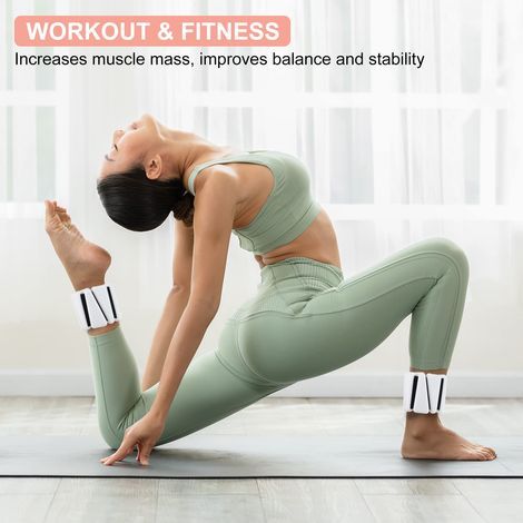 Fußgelenkgewichte (Damen), gesamt 900 g (je 450 g) Verstellbare Handgelenkgewichte mit abnehmbaren Gewichten Armgewichte (Damen und Herren) Yoga-Training Gehen Joggen Aerobic (1/5)