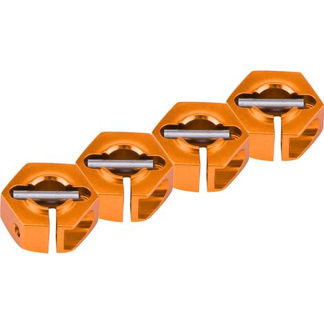 12-mm-Universal-Radsechskantnabenadapter für HSP Sakura 1/10 RC-Car (5 mm, Goldorange) (1/5)
