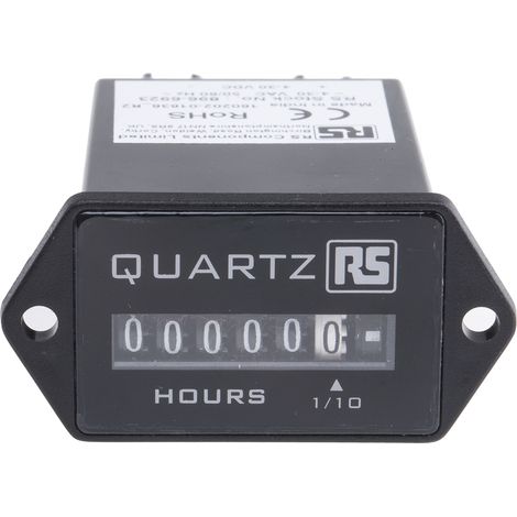 Compteur RS PRO Heures 430 V c.a./c.c. Analogique 6 digits ( Prix pour 1 ) (1/2)