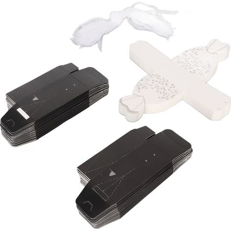 100 boîtes cadeaux romantiques en carton pour mariage, boîtes à bonbons en forme de mariés, boîtes à sucre décoratives (1/5)