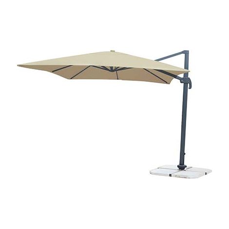 OMBRELLONE PALO LATERALE TOP DOMUS  ALLUMINIO/POLY ECRU MM 77X53 MT 3X3