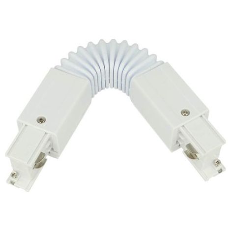 Connettore Giunto Curvabile Forma L Colore Bianco Per Barra Sistema Binario Trifase CB40101 CB40102 CB40103