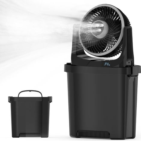 Climatiseur Portable 7000ml, Ventilateur Brumisateur à Batterie 20000mAh Ventilateur de Camping 116 Heures, 3 Buses de Pulvérisation/Télécommande pour Terrasse Pêche Barbecue (1/5)