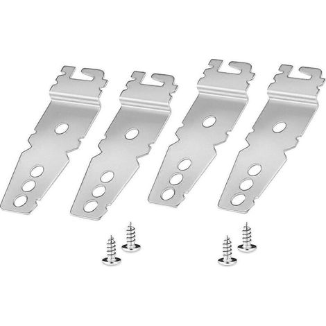Set mit 4 hochwertigen Befestigungswinkeln für Geschirrspüler, kompatibel mit Whirlpool, Ken und anderen Marken. (1/5)