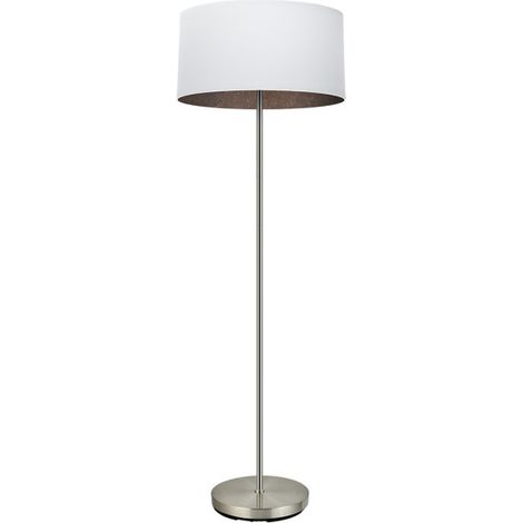 Pie Salon Tatiana 1xe27 Niquel/blanco-oxido 162x40x40 Cm (1/2)