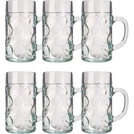 Verre a biere, Chope de bière lot de 6, ISAR - 0,3 litre