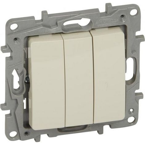 Interrupteur Legrand niloe 10ax thermoplastique glossy 10AX 250V