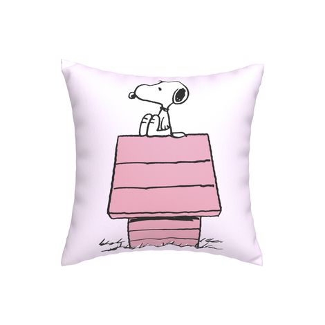 Cojin Caseta Rosa Snoopy