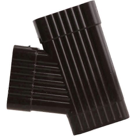 Raccord en Y en aluminium pour rallonge de gouttière - Accessoire robuste de répartition des eaux pluviales (1/5)
