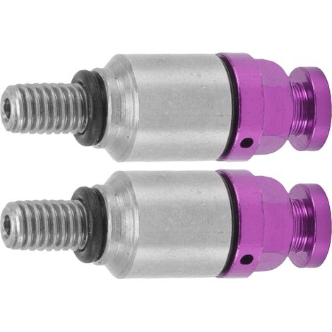 Lot de 2 purgeurs d'air de fourche en alliage d'aluminium M5x0,8, remplacement pour CRF150R, CR125R, CR250R, CRF250R (violet) (1/5)