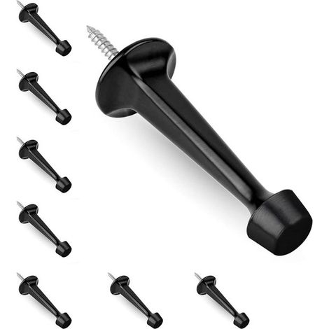 Robuste Türstopper/Wandschutz – Wandschutz – Massives Zinkguss – 8 Stück – Schwarz (1/5)