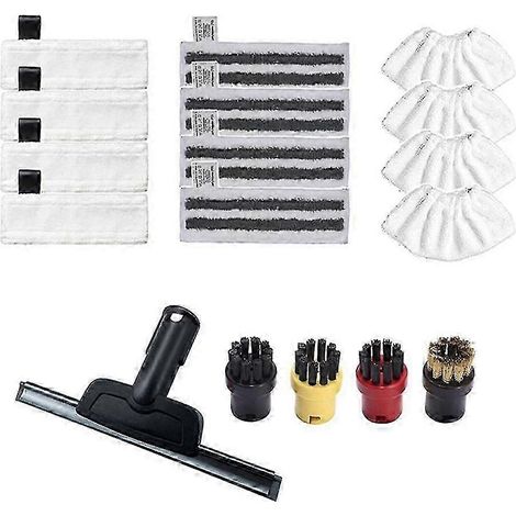 Pièces de rechange pour balai à franges Kärcher Easyfix SC2, SC3, SC4 et SC5 : brosse ronde et embout pour vitres (1/5)