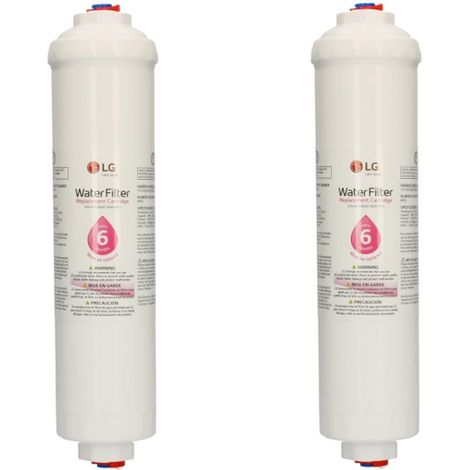 Lot de 2 filtres à eau BL9808 pour réfrigérateur LG – Capacité 1892 litres – Débit 1.9 lpm – Dimensions 235 x 50 mm (1/2)