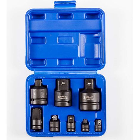 8 tlg Kraft-Stecknuss-Adapter,8-teiliges Schlagadapter-Set