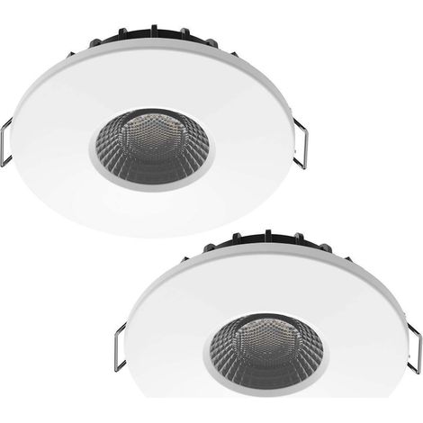 Arum Lighting – Lot de 2 spots encastrables LED 8W – CCT 2700K-4000K – IP65 IK07 pour intérieur et extérieur – Transformateur dimmable inclus
