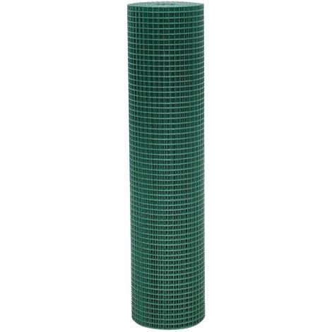 Rete Elettrosaldata Plastificata H 60 Cm - 6 X 6 Mm - F.1,0 (1/2)