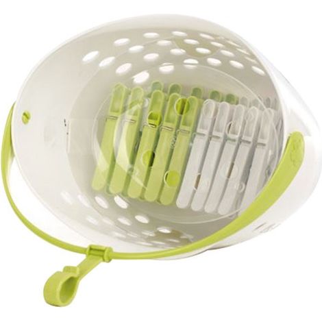 Panier 20 Pinces ã Linge Ergonomiques - Laguelle