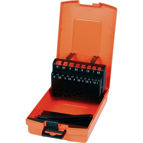 Projahn Kassette Kunststoff 19-tlg.. 1-10 mm Farbe orange (1/2)