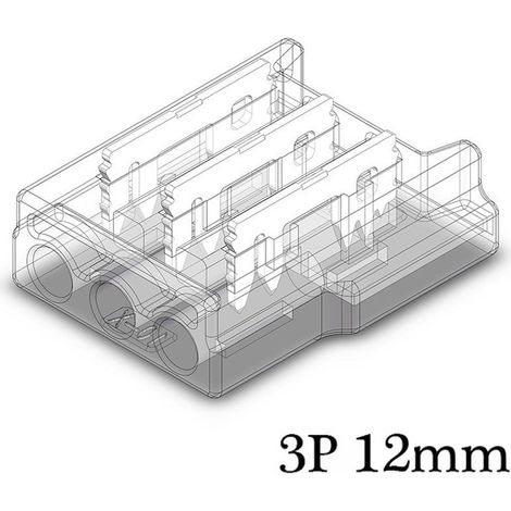 Connettore Rapido per LED SMD CCT a 3 pin da Striscia a Cavo  12mm