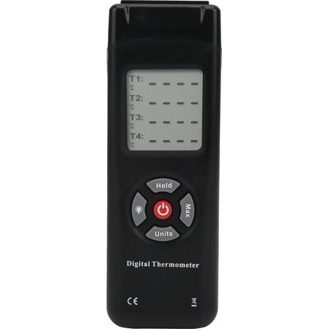 Thermomètre à contact thermocouple de type TL-TK04 4K avec sonde de température et écran LCD (1/5)