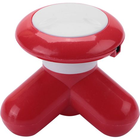 Mini masseur électrique USB à poignée vibrante pour le cou et le corps entier (rouge) (1/5)