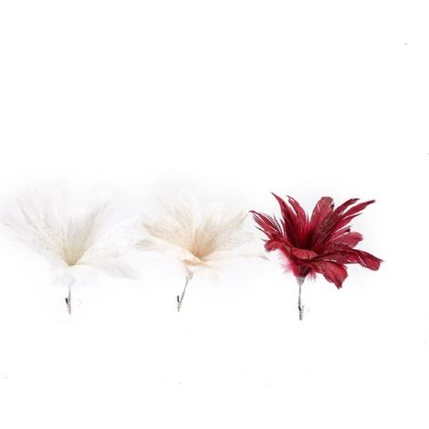 FIORE IN PIUME DIAM 23XH25 CM PREZZO CADUNO INDICARE IL MODELLO