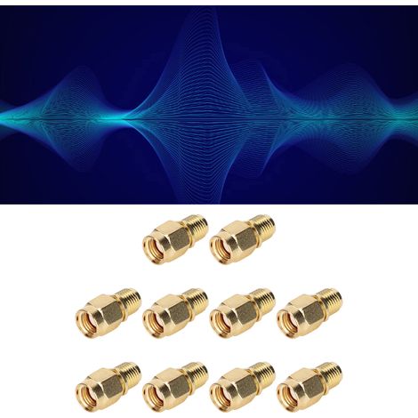 Connecteur coaxial RF femelle-femelle SMA vers RPSMA, vendu par paquets de 10. (1/5)