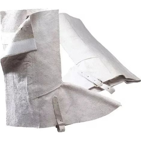 Guêtres de soudeur cuir croûte de bovin SINGER SAFETY Gris Unique.