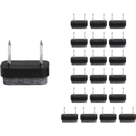 Patin Chaise a Clouer, Patins à vis en Feutre, 30 Pcs Clous Patins de Meuble, Patins Glisseurs Rond Tampon Chaise, Patins Meubles en Feutre Tampons (1/5)