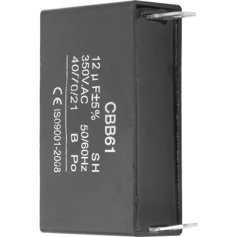 Condensateur CBB61 pour générateur à essence, démarrage de moteur de climatisation, 350 V CA, 12 µF (1/5)