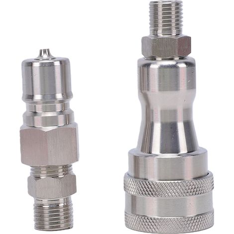 Adaptateur de connexion rapide hydraulique M14 à M16, remplacement pour tuyau de Mini pelle AGT, raccord en acier inoxydable, 1 ensemble (1/5)
