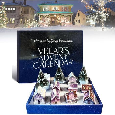 Velaris Advent Calendar 2024 – 12 days with jewelry, stationery, and gadgets – Reusable Christmas decoration – Gift for adults and children (1/5)