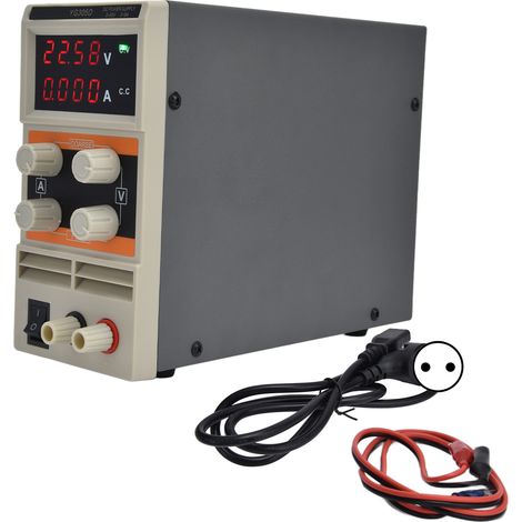 Gleichstromnetzteil mit einstellbarer Digitalanzeige, 4-stellig, Schaltanzeige, 30 V, 5 A, für Labortische, Stecker 305DEU, 250 V (1/5)