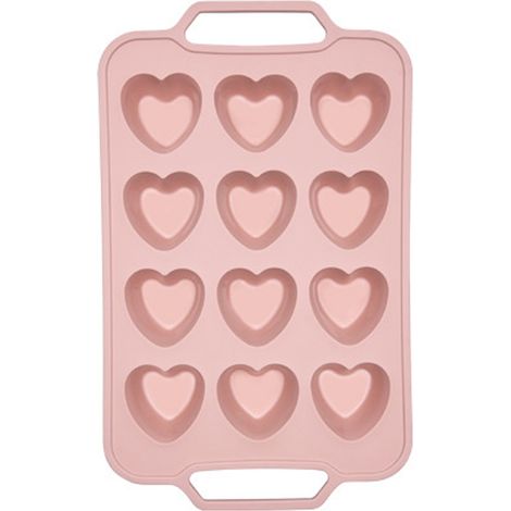 Moule À Muffins - Moule En Silicone Antiadhésif Européen - Pour Pâtisserie Et Desserts - 12 Emplacements - Avec Poignée (1/5)