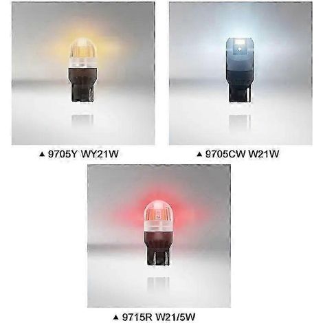 LED T20 W21W WY21W W21/5W Blinker 7440 7443 LEDriving SL Advance LED Rückfahrscheinwerfer Bremslichter, Paar (WY21W 9705Y Gelb) (1/2)