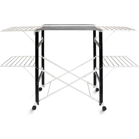 So-Tech – Etendoir à linge pliant 174 x 105 x 84 cm – 7 grilles pliables – Plastique ABS et acier inoxydable – Charge max 15 kg