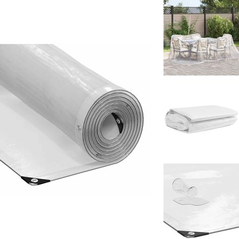 Bâche transparente avec œillets 3x3 m polyéthylène - Bâche Transparente - Bâches Transparentes - Bâche Claire - Bâche Transparente Robuste (1/5)